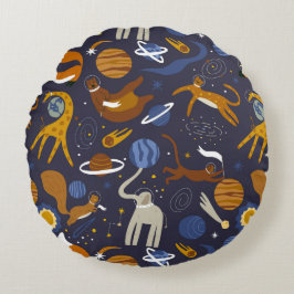 Almofada Redonda Cojín de la colección Animals Outer Space