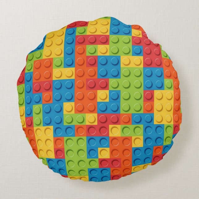 Almofada Redonda Cojín redondo (16") personalizado, Poliéster peina (Verso)