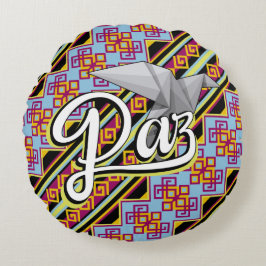 Almofada Redonda Cojín Redondo Paz