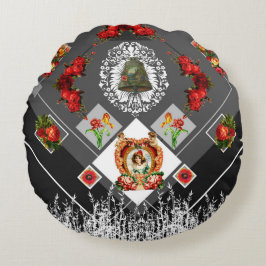 Almofada Redonda Colagem