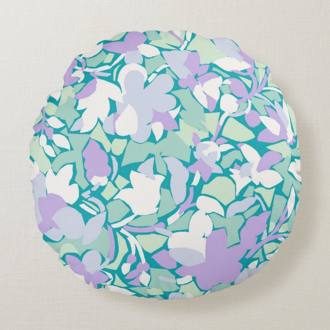 Almofada Redonda Colagem Jacobea (Frente)