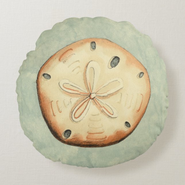 Almofada Redonda Coletor de Shell (Frente)