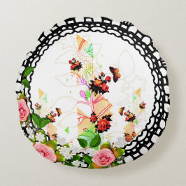 Almofada Redonda Collage vintage