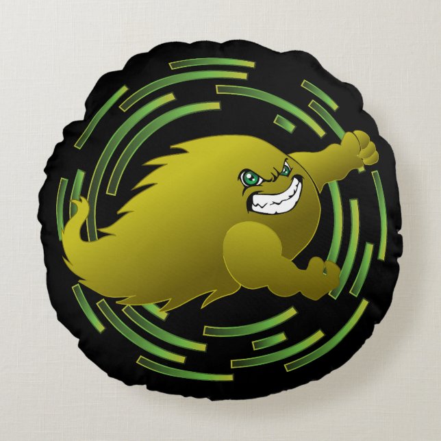 Almofada Redonda Coloma Comets #4 (Frente)