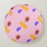 Almofada Redonda Colorful Abstract Throw Pillow<br><div class="desc">This colorful abstract throw pillow adds a bold and artistic touch to modern home décor. Featuring a vibrant abstract design and a soft, comfortable feel, it works beautifully as a decorative accent on sofas, couches, or beds. The contemporary abstract style brings energy and personality to living rooms and cozy spaces,...</div>