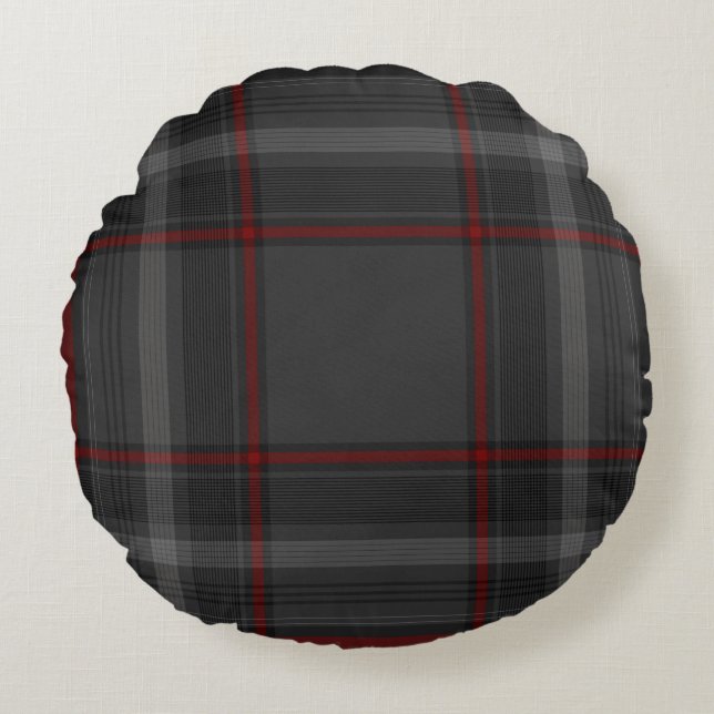 Almofada Redonda Colorir Tartan (Frente)