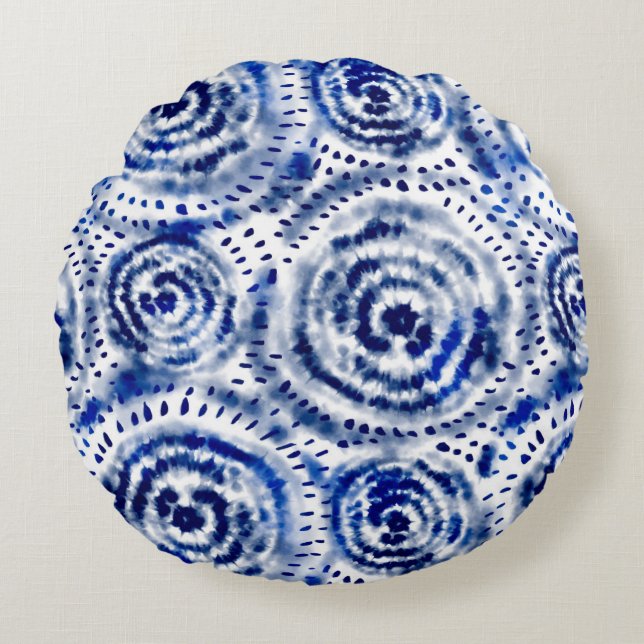 Almofada Redonda Colourful circle pillow design  (Frente)