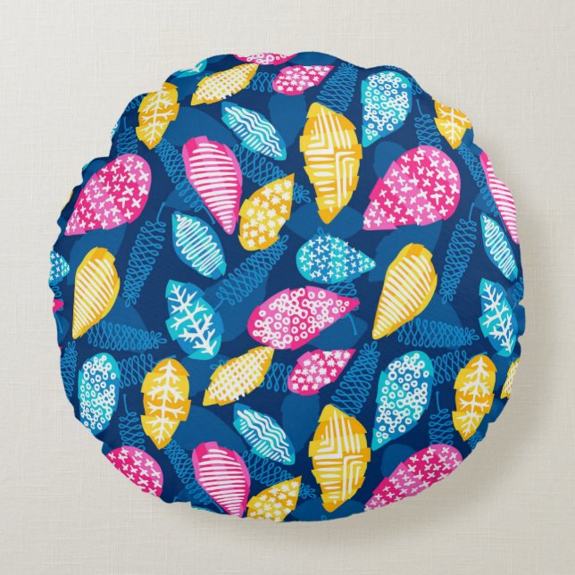 Almofada Redonda Colourful Round Pillow (Frente)