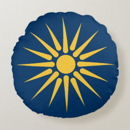 Almofada Redonda com a bandeira da Macedônia, Gréc