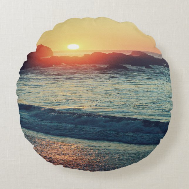 Almofada Redonda Como o Sol se põe...... (Frente)