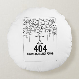 Almofada Redonda Competências Sociais Não Encontradas - Travesseiro