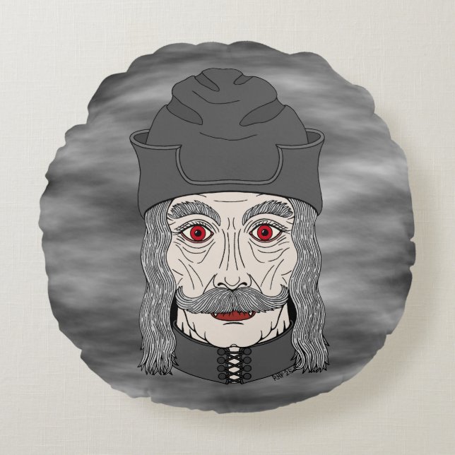 Almofada Redonda Conde Drácula 2026 (Frente)