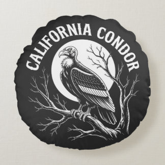 Almofada Redonda Condor da Califórnia para homens e mulheres 