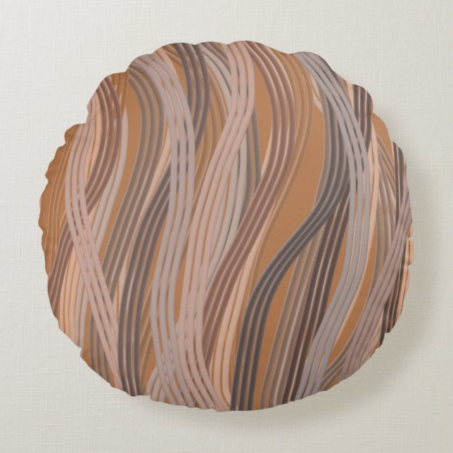 Almofada Redonda Conexões Curvas (Frente)