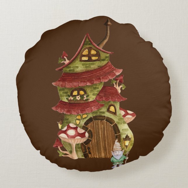 Almofada Redonda Conheça o Toadstool! (Verso)