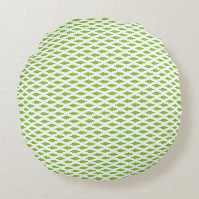 Almofada Redonda Conjunto de Pastas Arquivo Verde Botânico (Frente)