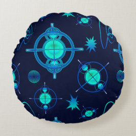 Almofada Redonda Connected Minds Pattern