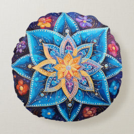 Almofada Redonda Constelação cósmica