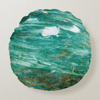 Almofada Redonda Contexto verde ou Emerald Marble