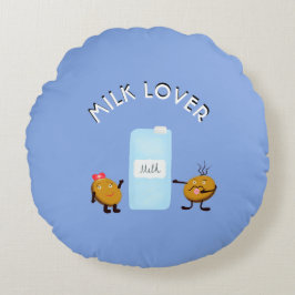 Almofada Redonda Cookie e leite