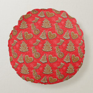 Almofada Redonda Cookie Natal Feriado
