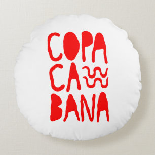 Almofada Redonda Copacabana Beach
