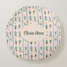 Coquette Botânico Laço Rosa Nome Personalizado Ber