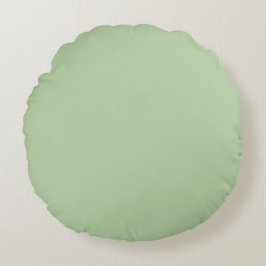 Almofada Redonda Cor de Pistácio Verde Design Simples Claro Pastel