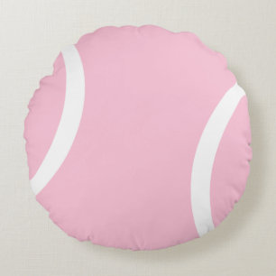 Almofada Redonda ~ cor-de-rosa da bola de tênis perfeito