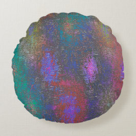 Almofada Redonda Cor do brilho liso, mancha envelhecida