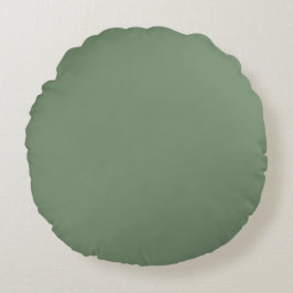 Almofada Redonda Cor Sólida Verde Suave, Simples, Moderna, Tendênci