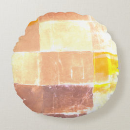 Almofada Redonda Cores Amarelas Vwndretti