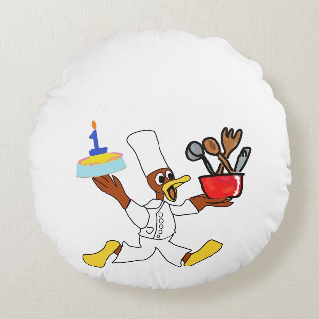 Almofada Redonda Coroa (Frente)