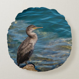 Almofada Redonda Corvo-excelente Nas Rochas