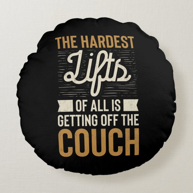 Almofada Redonda Cota de Arranque de Pesos do Gym Workout de malhaç (Frente)