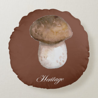 Almofada Redonda Cottagecore Floresta Natureza Design Vintage de Co