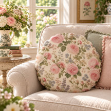 Cottagecore Jardim de Rosas Inglês Vintage