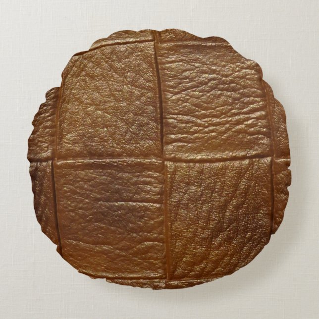 Almofada Redonda couro (Frente)