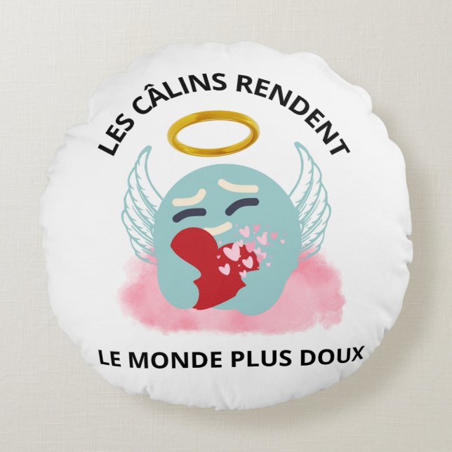 Almofada Redonda Coussin décoratif (Frente)