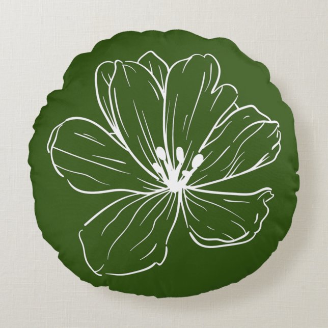 Almofada Redonda Coussin décoratif rond (40,6 cm)  (Frente)