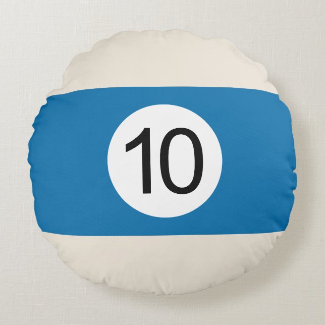 Almofada Redonda Coussins Ronds Boule de Billard #10 (Frente)
