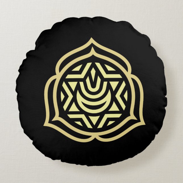 Almofada Redonda Coxim da meditação (Frente)