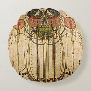 Almofada Redonda Coxins de Nouveau Charles Mackintosh Wassail da