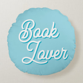 Almofada Redonda Cozy Book Lover Round Throw Pillow