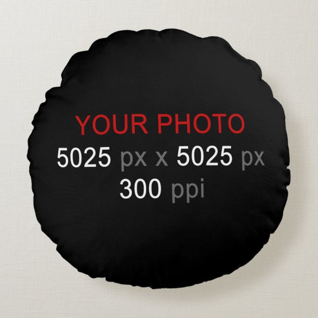 Almofada Redonda Criação pessoal (Frente)