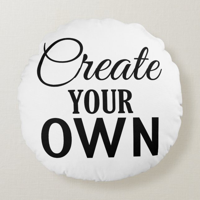 Almofada Redonda Criar seus próprios (Frente)