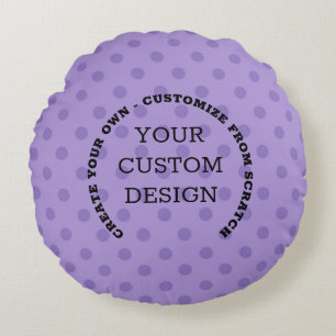 Almofada Redonda Crie seu próprio design personalizado
