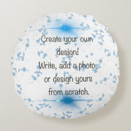 Almofada Redonda Crie Seu Próprio Design & Presente de Decoração Ún
