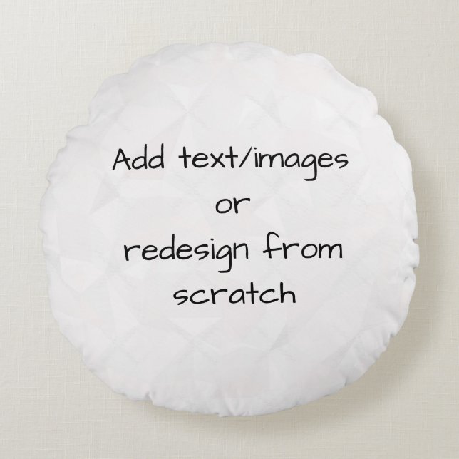 Almofada Redonda Crie seu próprio personalizado (Frente)