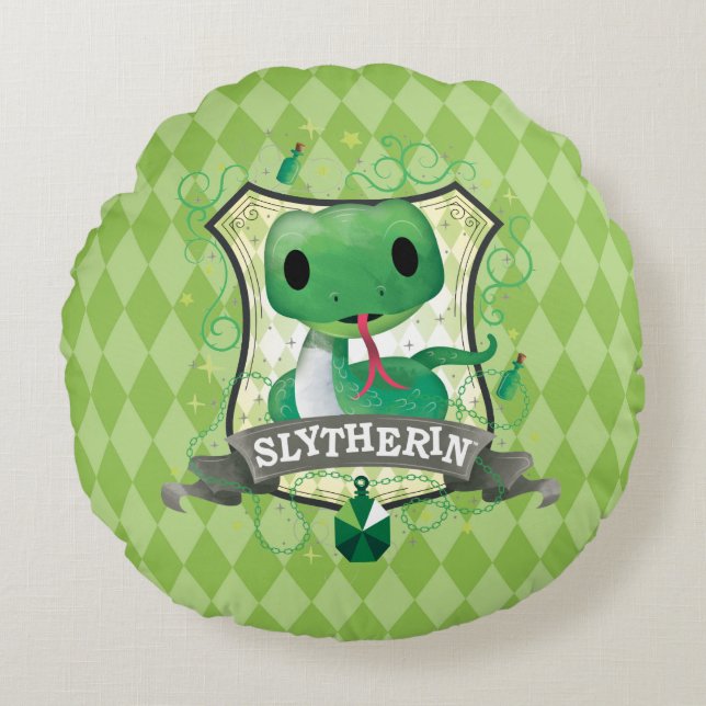 Almofada Redonda Crista de encantamento de Harry Potter | (Frente)